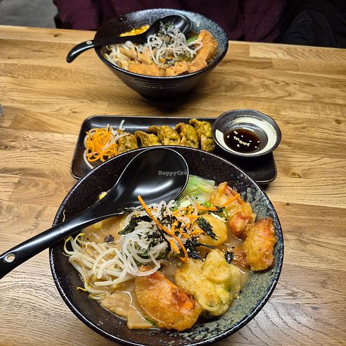 Vegan miso ramen at Raku Ramen in Berlin