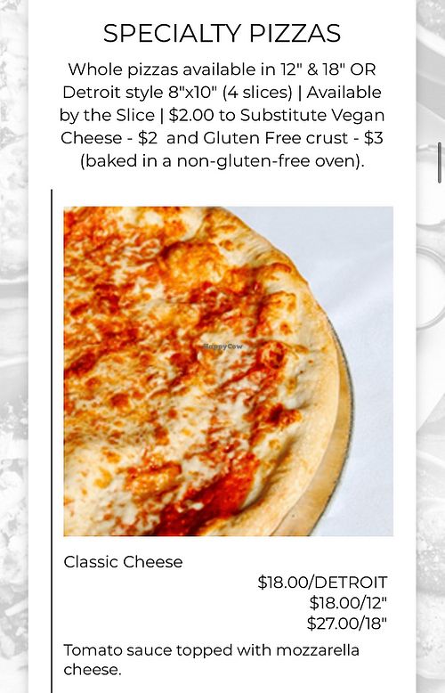 Offers vegan cheese for pizza  at Best Pizza & Brew in San Diego