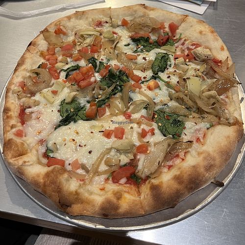 12 inch vegetarian pizza with vegan cheese ($2 upcharge)  at Best Pizza & Brew in San Diego