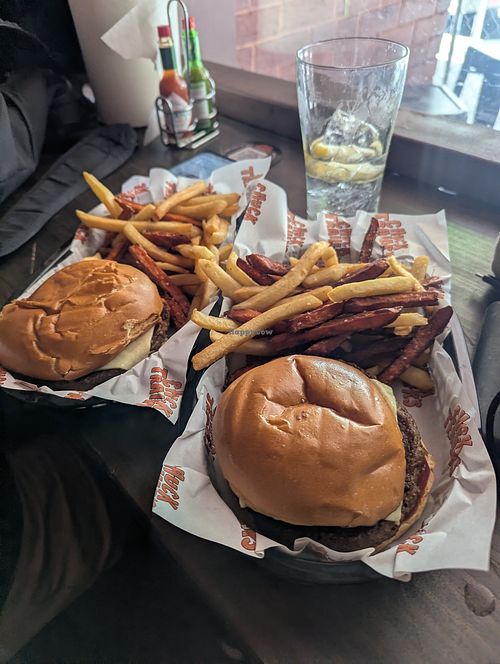 Vegan with cheese at Chuck Trailer's CBD in Sydney
