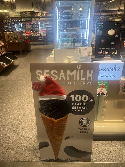 Items  at Sesamilk Gelateria in Bangkok