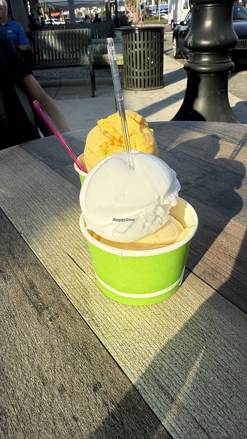 Mango, Lemon, Passion Fruit sorbeto   at Settimi’s Gelato in Sarasota
