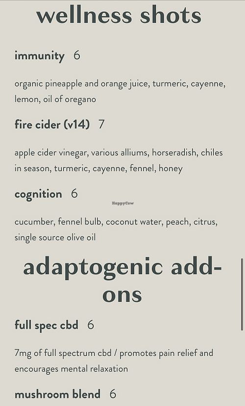 Wellness Shots  at Atelier Manna in Encinitas