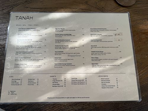 Menu april 2025  at Tanah Uluwatu | Bakery & Grill in Kabupaten Badung