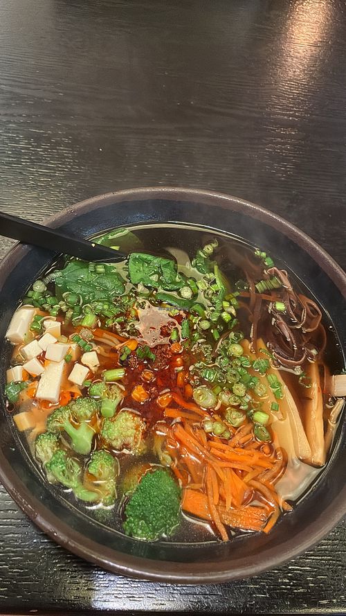 Vegan Veggie Soy Broth Ramen  at Nippon Sushi in Pensacola