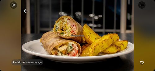 Vegetable wrap  at La Doble V  in Buenos Aires