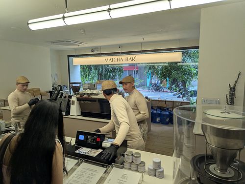 Working hard at Matcha Bar - Legaspi Village in Metro Manila