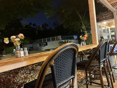 Outdoor seating   at Pasta Via - Kiryat Ono in Kiryat Ono