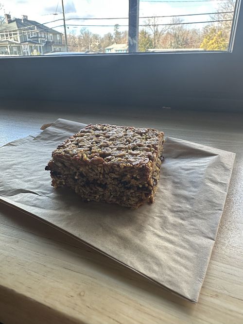 GF VEGAN OAT BAR  at OWL Bakery North Asheville in Asheville