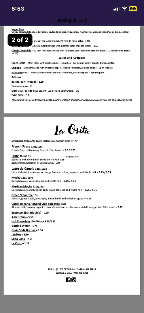   at La Osita PDX in Portland