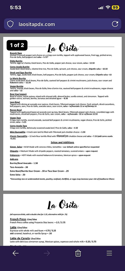   at La Osita PDX in Portland