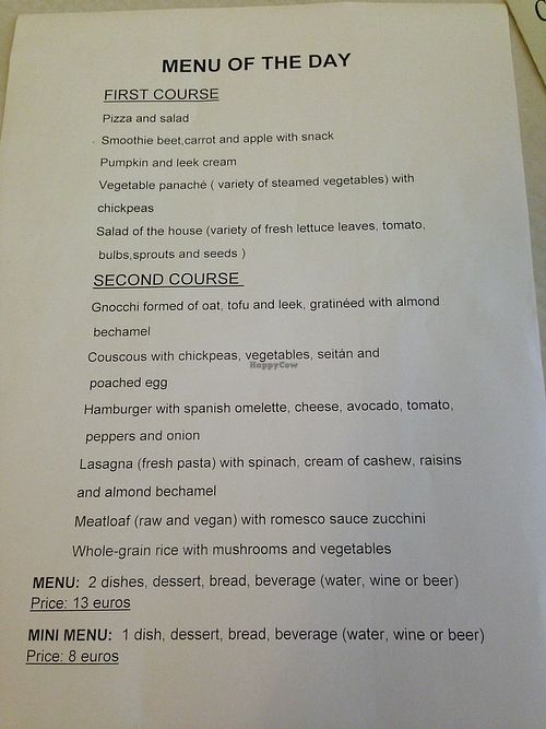 Menu of the day!  at L'Union in Leon