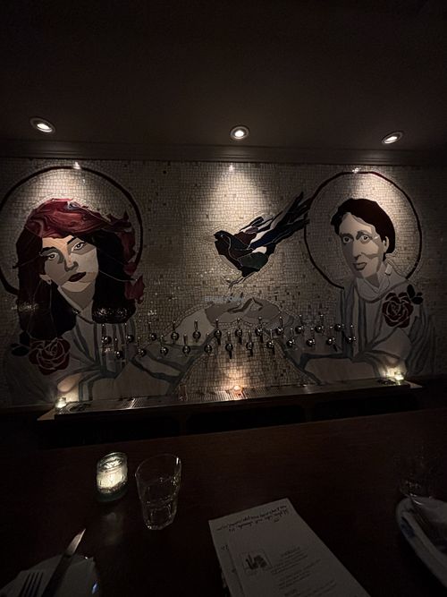 Gorgeous interior of the restaurant! Bar seating is great here.   at Lake Inez in Toronto