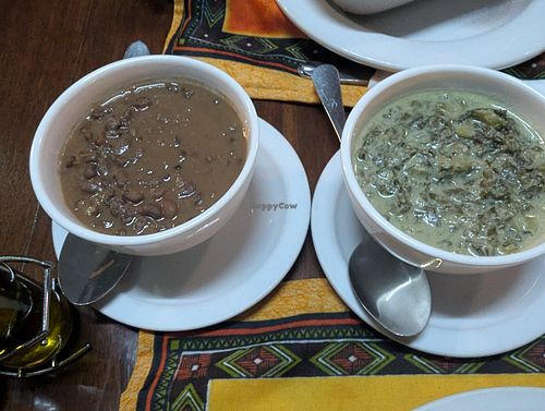 Beans and greens at Graciana, O Sabor Da Tradição in Maputo