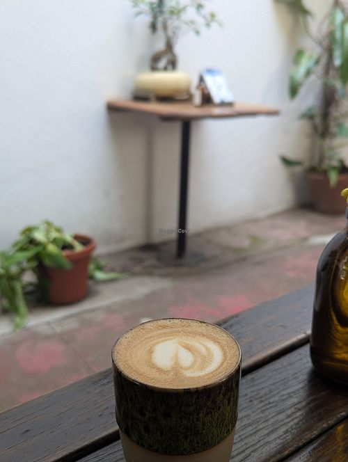 Oat flattie at Ritual Speciality Coffee in Maputo