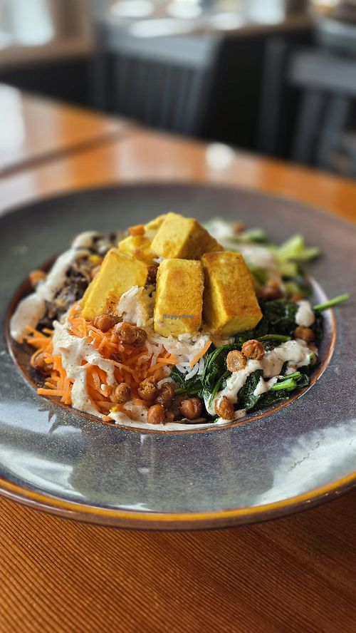 Crispy tofu Nourish Bowl  at The Surly Mermaid in Sidney