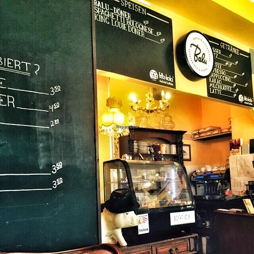 Counter at Cafe Vreigeist in Monchengladbach