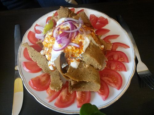 'Fake döner teller' - yumm at Cafe Vreigeist in Monchengladbach
