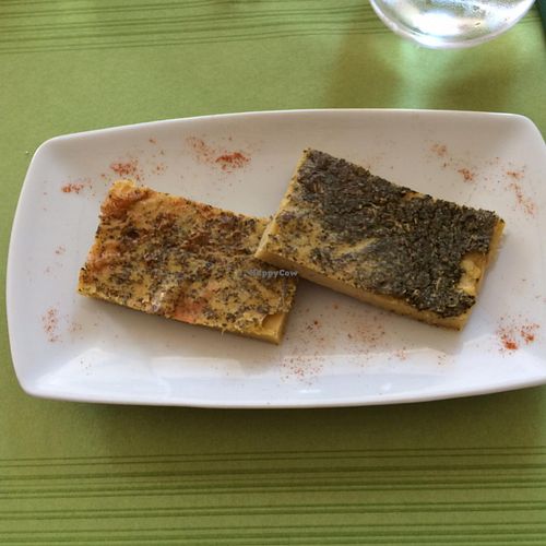 Garbanzo bean appetizer thing, very dry  at NaturaSi in Catania