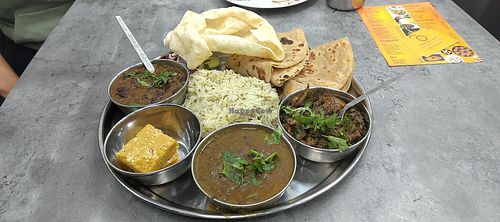 The famous thali ! at Banga Sweet Centre in Halesowen