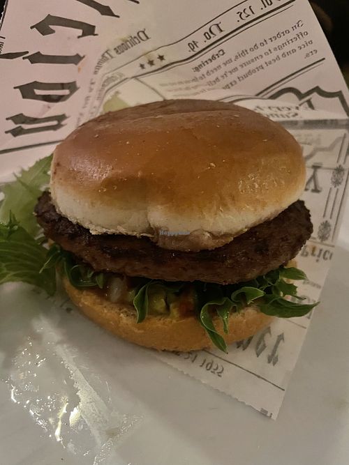 Beyond burger, Chico Malo. Tasty and juicy.   at The Border in Stockholms Län