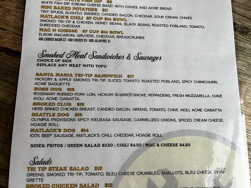 Meat can be substituted for tofu in the tri tip. Super tasty!   at Matlack’s in Boise