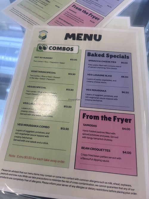 Vegan special, coquettes, samosas, not so hungry combo  at Soul Greens in Highett