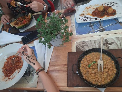4different vegan dishes we ate at Pasike in Trogir