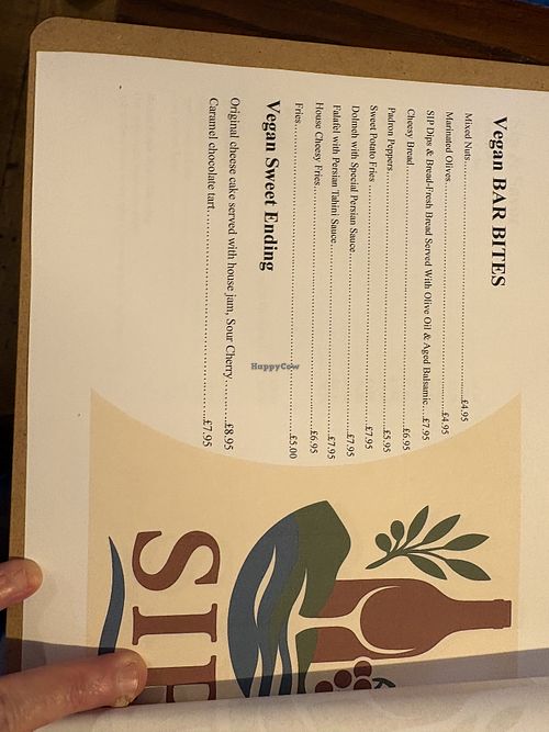 Vegan sides and desserts  at Sip in England