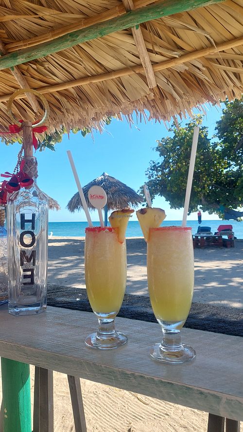 Pina Coladas at Marlin Snack Bar5 in Sancti Spiritus
