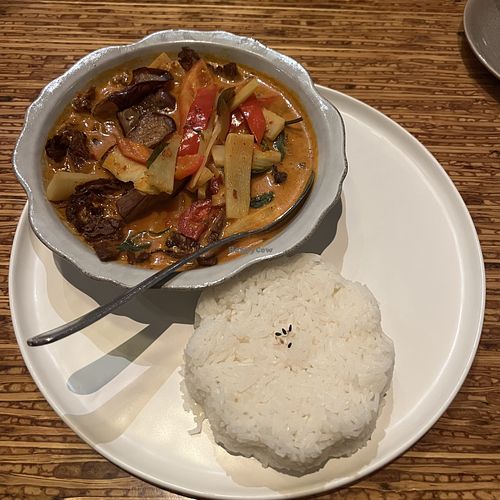 red curry with mock duckk  at Sukho Thai Extraordinaire in San Diego