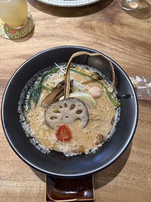 Sesame ramen  at KOKU Vegan Ramen Kyoto in Kyoto
