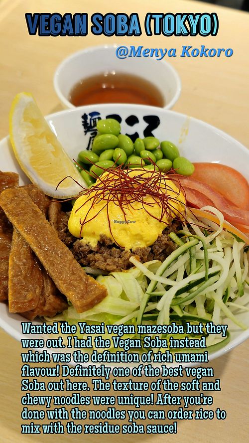 Vegan Soba at Menya Kokoro Mazesoba Ramen Plaza Singapura in Singapore