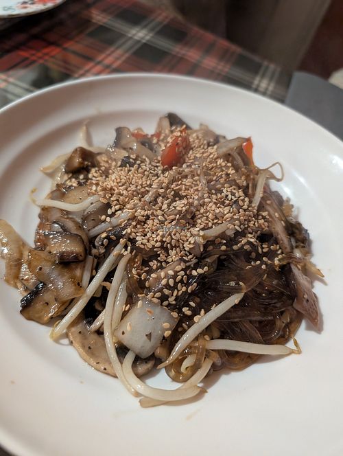 Sweet potato noodles at Kim's Mini Meals in Edinburgh