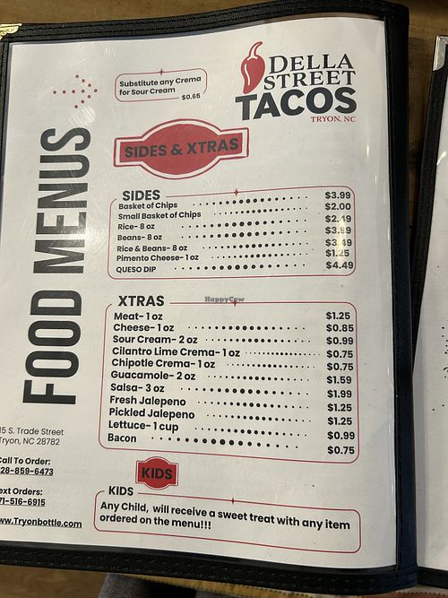 Sides  at Della Street Tacos in Tryon