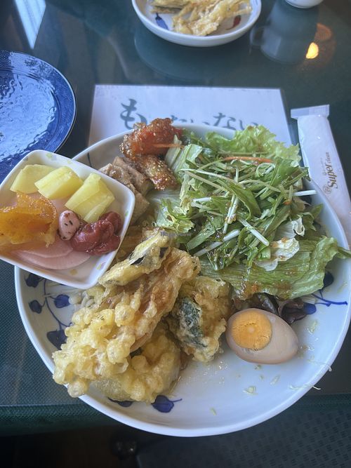 Plate from buffet   at Organic Farm Restaurant - Oita in Oita