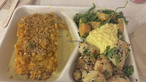 Macaroni bake with salads  at Revive Cafe - Wyndham St in Auckland