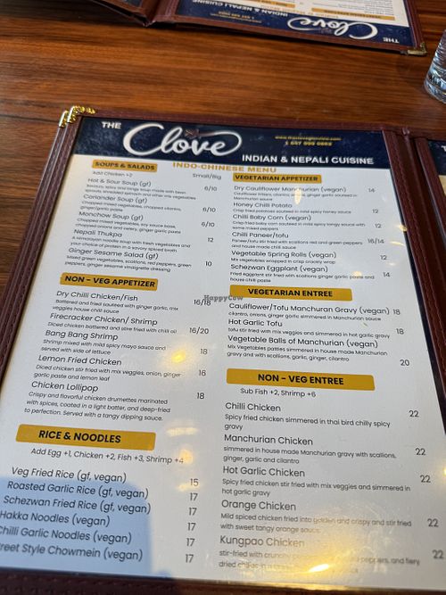   at The Clove Indian and Nepali Cuisine in Glenview