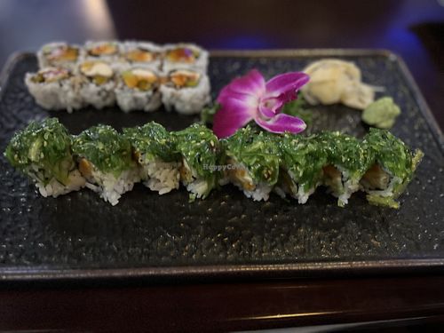 Sweet forest roll (front) and party roll (back)  at Oishii in Jacksonville