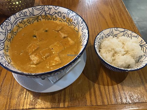 Kang Massaman Curry- sweet and savory coconut curry with tofu, crushed peanuts, onion, potatoes, and a hint of cinnamon   at SENYAI Thai Street Food & Noodle Bar in Jacksonville