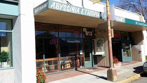 Storefront at Abyssinia Restaurant in Santa Rosa