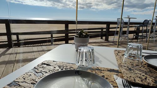 Seaside view at Restaurante Muxama in Faro