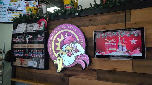 Interior at El Pollo Colorao Puerto Rican Eatery in Palm Coast