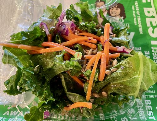 Kale saladd  at Katelyn’s Vegan Soul Cafe (2nd location) in Daytona Beach