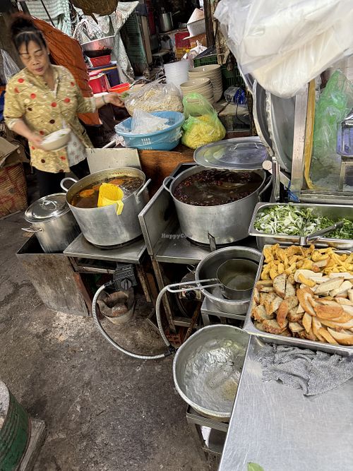 Cooking   at Cơm Tấm Sườn Bì Chả Chay in Thanh Pho Ho Chi Minh