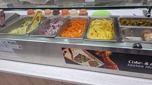 Salads include jalapeños (no extra cost) at Morteza Kebab and Bakery in Wellington Region