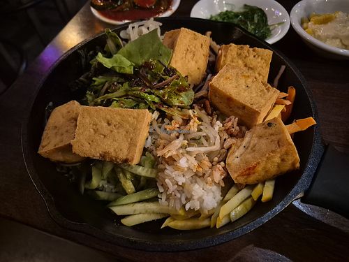 Bibimbap with no egg at Iron pot in Kent