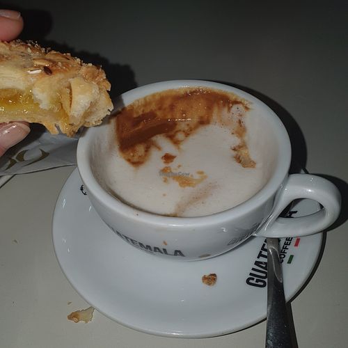 Cappuccino di soia at Café La Corte in Emilia-romagna