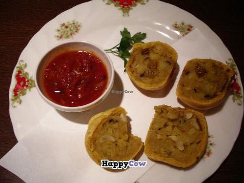 Vegetable pakora. at Nataraj - Suginamiku in Tokyo