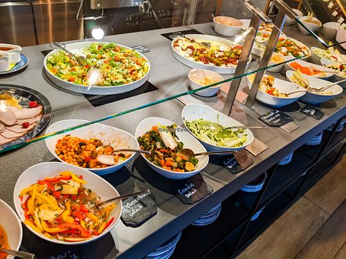 Salad bar at Strandgut at Strandgut in Bad Schandau